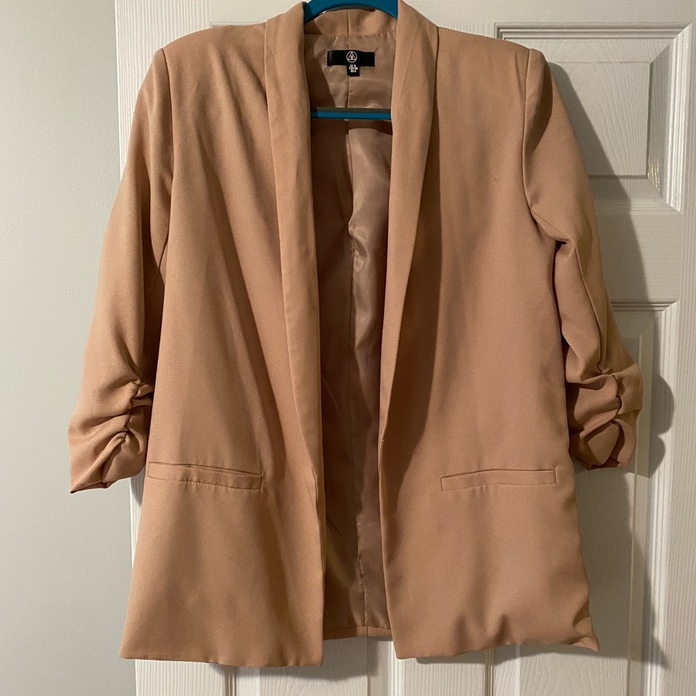 MissGuided Tan Oversized Blazer